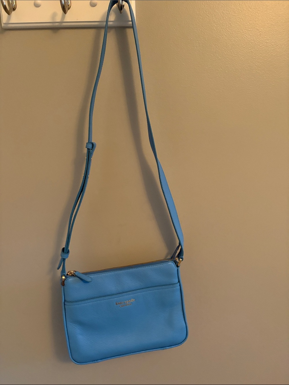 kate spade Sky Blue Leather Crossbody Bag